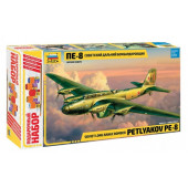 Soviet Long-Range PE-8 Bomber Model Kit