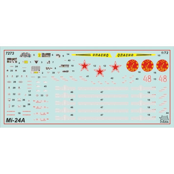 Soviet Mi-24A Hind Attack Helicopter Plastic Model Kit-5