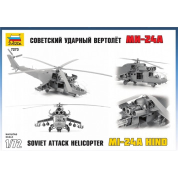 Soviet Mi-24A Hind Attack Helicopter Plastic Model Kit-1