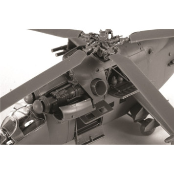Soviet Mi-24V/VP "Crocodile" Attack Helicopter Plastic Model Kit-15
