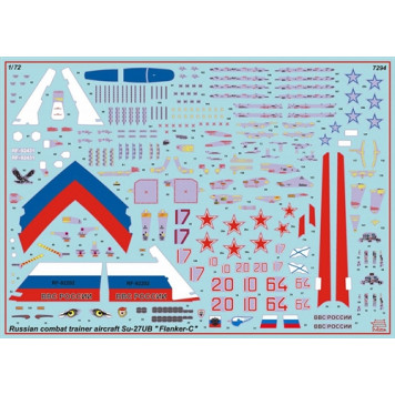 Soviet Su-27UB Flanker-C Two-Seater Fighter Jet Plastic Model Kit-4