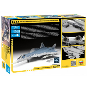 Su-57 Russian 5th Generation Multirole Fighter Model Kit-1