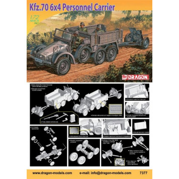 Kfz.70 6x4 Armored Personnel Carrier Model Kit