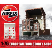 European 4-Story Ruined Store Model Kit