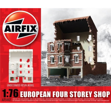 European 4-Story Ruined Store Model Kit