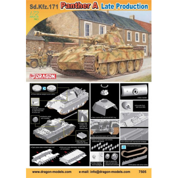 Late Version Panther Ausf.A Tank Model Kit