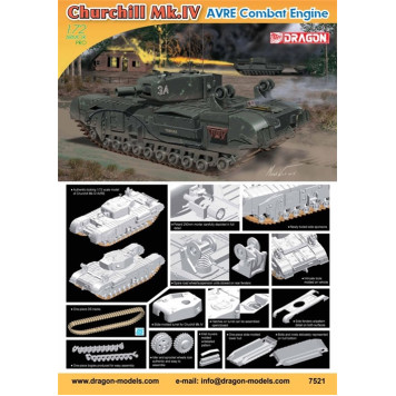 Churchill Mk.IV AVRE Tank Model Kit