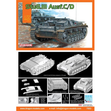 StuG III Ausf C/D Self-Propelled Gun Model Kit