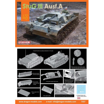 StuG III Ausf.A Self-Propelled Gun Model Kit-1