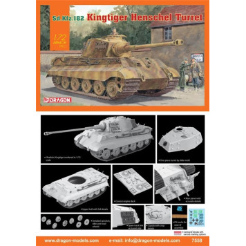 King Tiger Henschel Tank Model Kit-1