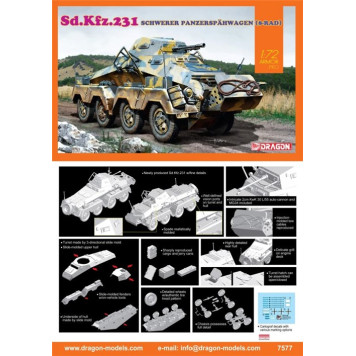 German Armored Car Sd.Kfz.231 Model Kit