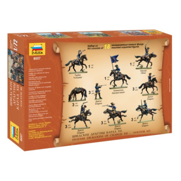 Swedish Dragoons of Charles XII Plastic Model Kit-5
