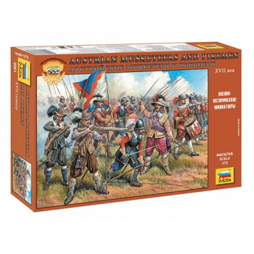 Austrian Musketeers and Pikemen 17th Century Model Kit