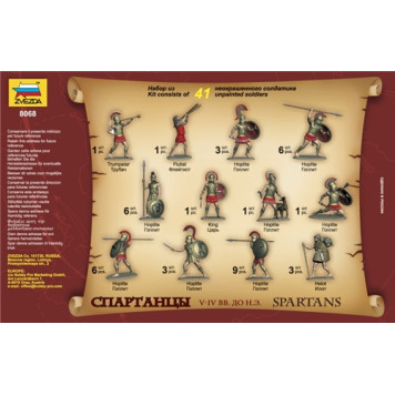 Spartan Warriors V-IV Centuries BC Model Kit-2