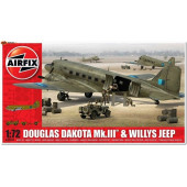 Douglas Dakota MkIII with Willys Jeep Scale Model