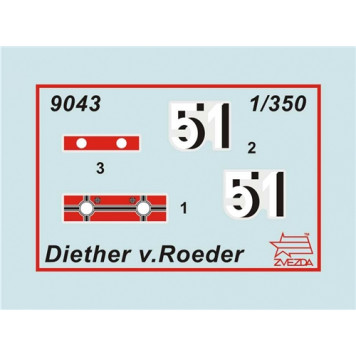 German Destroyer Z-17 "Dieter von Roeder" Scale Model-1