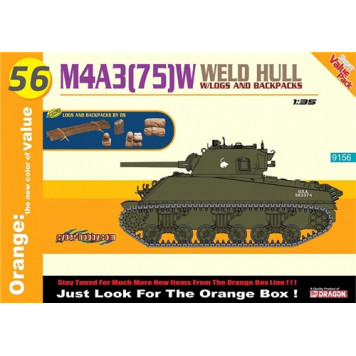 M4A3(75)W WELDED HULL American Tank Plastic Model Kit