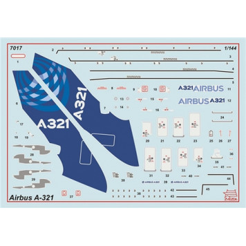 Airbus A-321 Passenger Jet Model Kit-6