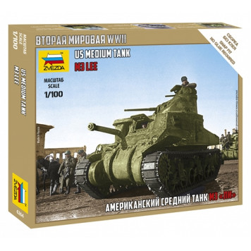 M3 Lee American Medium Tank Plastic Model Kit