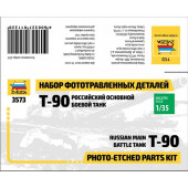 Photo-Etched Detail Set for T-90 Tank Model