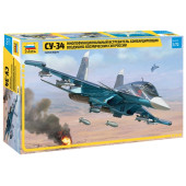 Su-34 Russian Aerospace Forces Multirole Fighter-Bomber Plastic Model Kit