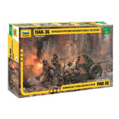 German Anti-Tank Gun PAK-36 with Crew - Plastic Model Kit German Anti-Tank Gun PAK-36 with Crew - Plastic Model Kit