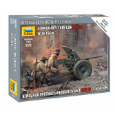 German WWII PaK 36 Anti-Tank Gun with Crew Model Kit