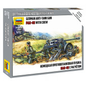 German Anti-Tank Gun PAK-40 with Crew Model Kit German Anti-Tank Gun PAK-40 with Crew Model Kit