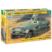 German Sd.Kfz. 251/10 Ausf B Armored Personnel Carrier with 37mm Gun "Hanomag" Model Kit German Sd.Kfz. 251/10 Ausf B Armored Personnel Carrier with 37mm Gun "Hanomag" Model Kit