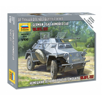 German Sd.Kfz 222 Light Armored Car Model Kit