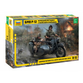 German BMW R-12 Military Motorcycle with Sidecar and Crew Model Kit German BMW R-12 Military Motorcycle with Sidecar and Crew Model Kit