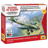 German WWII Dive Bomber Ju-87 B2 "Stuka" Plastic Model Kit