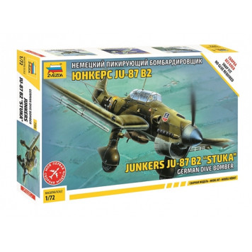 German WWII Stuka Ju-87B2 Dive Bomber Plastic Model Kit