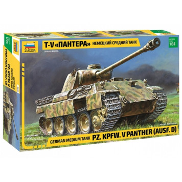 German Medium Tank T-V "Panther" Plastic Model Kit