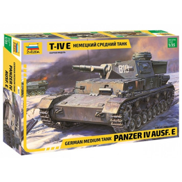 German Tank T-IV E Plastic Model Kit