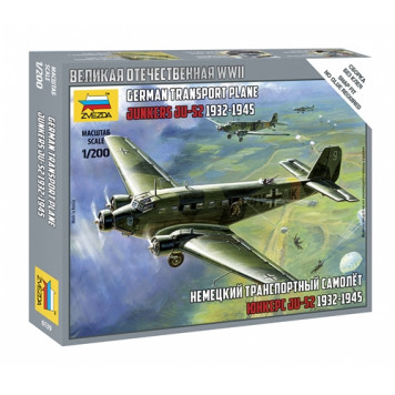 German WWII Junkers Ju-52 Transport Aircraft Model 1932-1945