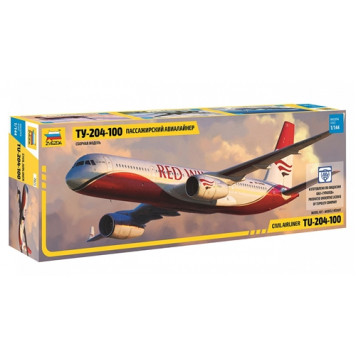 Scale Model Passenger Airliner Tu-204-100