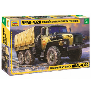 Russian Army Ural-4320 6x6 Military Truck Plastic Model Kit