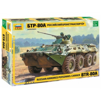 Russian BTR-80A Armored Personnel Carrier Plastic Model Kit