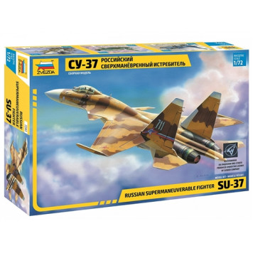 Russian Su-37 Super-Maneuverable Fighter Jet Plastic Model Kit