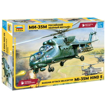 Russian Mi-35M Attack Helicopter Plastic Model Kit