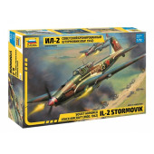 Avion d'assaut blindé soviétique Il-2 (modèle 1942) Kit de modèle en plastique Avion d'assaut blindé soviétique Il-2 (modèle 1942) Kit de modèle en plastique