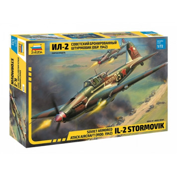 Soviet Il-2 Armored Assault Aircraft (1942 Model) Plastic Model Kit