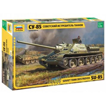Soviet Tank Destroyer SU-85 Model Kit