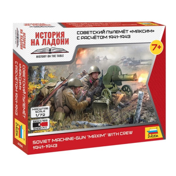 Soviet Maxim Machine Gun Model Kit with Crew 1941-43