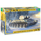 T-34/76 1943 UZTM Soviet Medium Tank Plastic Model Kit T-34/76 1943 UZTM Soviet Medium Tank Plastic Model Kit
