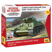 Soviet Medium Tank T-34/76 (1940 Model) Plastic Model Kit
