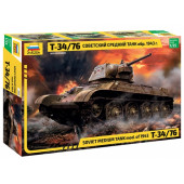 T-34/76 Soviet Medium Tank 1943 Model - Plastic Model Kit T-34/76 Soviet Medium Tank 1943 Model - Plastic Model Kit