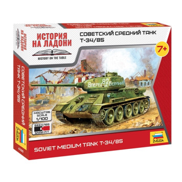 Soviet T-34/85 Tank Plastic Model Kit