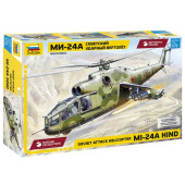 Soviet Mi-24A Hind Attack Helicopter Plastic Model Kit